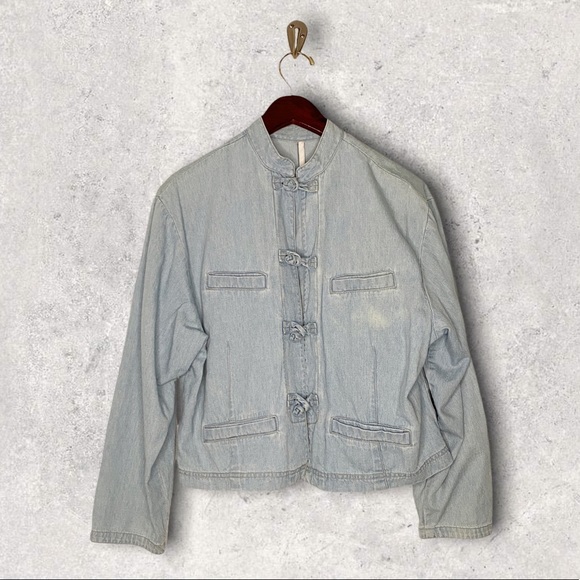 NEIMAN MARCUS CHAMBRAY JACKET SIZE MEDIUM - Picture 12 of 12